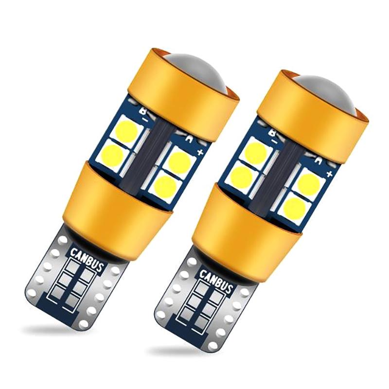 Car T10 12V Led Signal Light Amber Light Position Parking City Lights T10 168 194 2825 W5W 19Smd Led Bulb