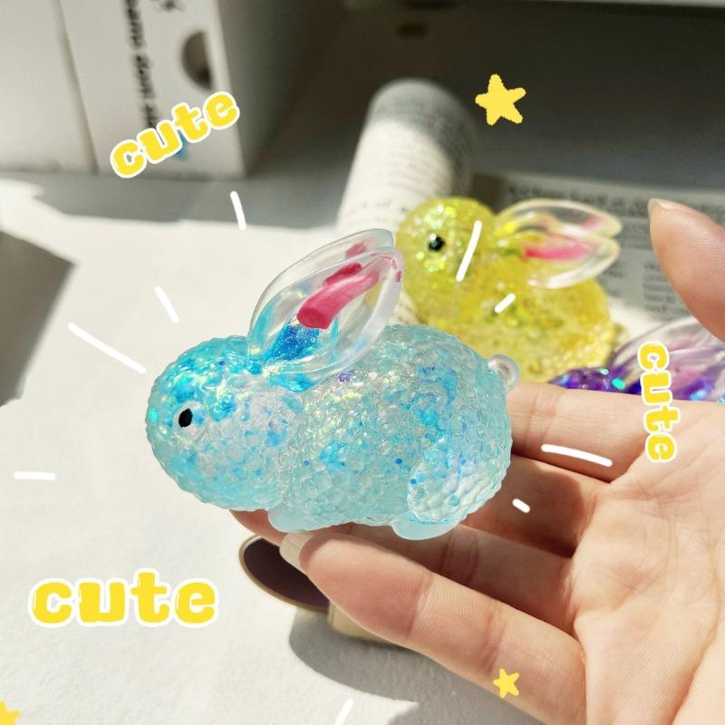 Colorful Bunny Malt Sugar Squeeze Toy Stress Relief Creative Animal Toy