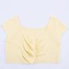 Spring 2025 Women's European & American Fashion Pleated Knit Top