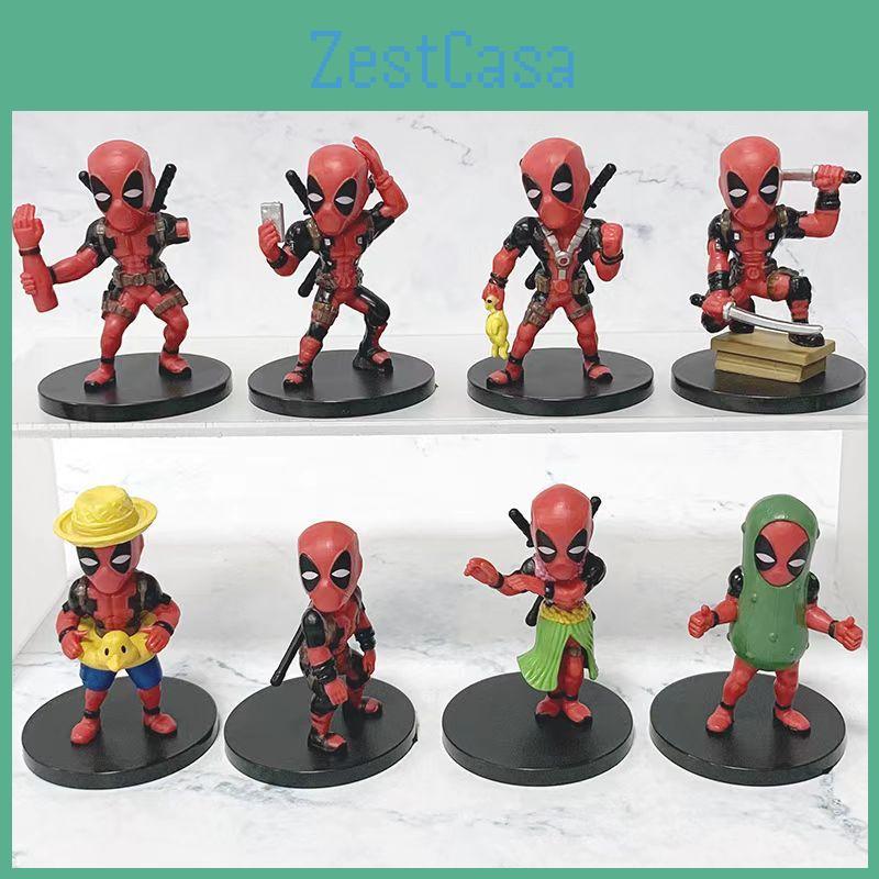 Character Deadpool Model Toys Cute Cartoon Living Room Tabletop Decor Dolls