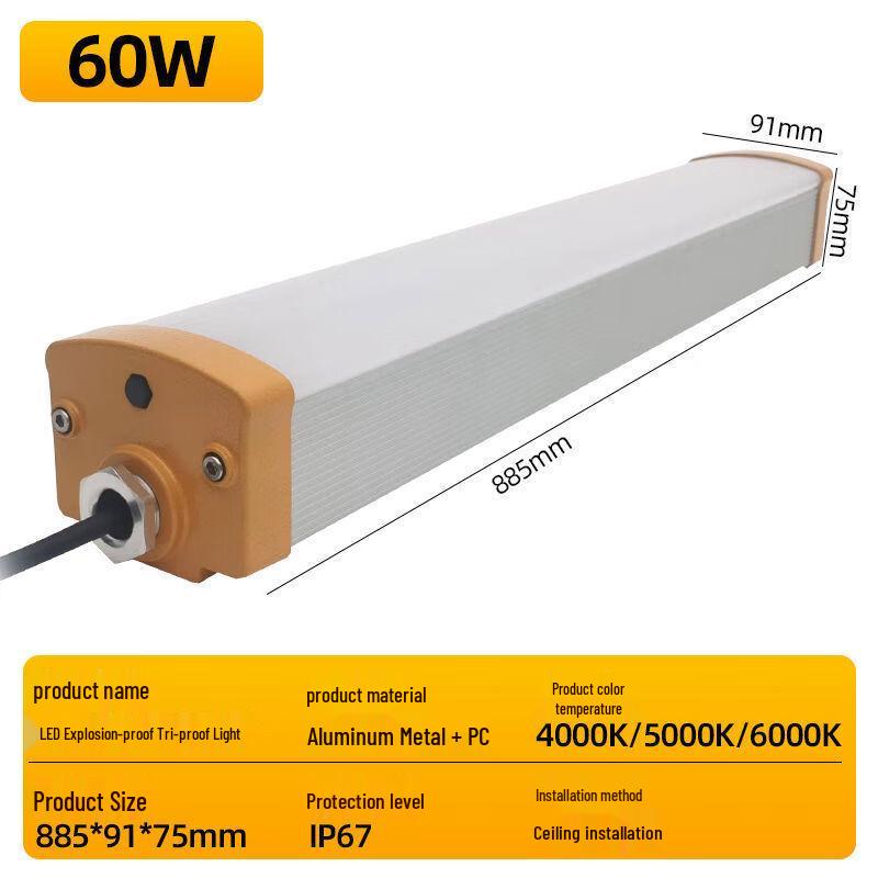 UOSULED Explosion-Proof Anti-Glare LED Strip Light