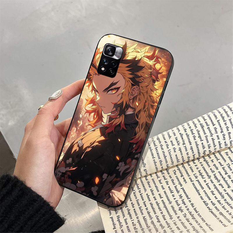 Rengoku Demon Slayer Phone Case For Xiaomi Redmi Note 13 12 Pro 11S 11 10 Pro 10S 12S Redmi 10 9C 13C