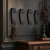 No-drill Wall Mounted Hanger Punch Free Door Storage Hook Wood Door Hanger Hooks Closet