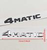 3D ABS Car Letters 4MATIC 4 MATIC Badge Sticker Rear Trunk Badge Emblem For Mercedes Benz C E G S GLC GLS Class AMG Accessories