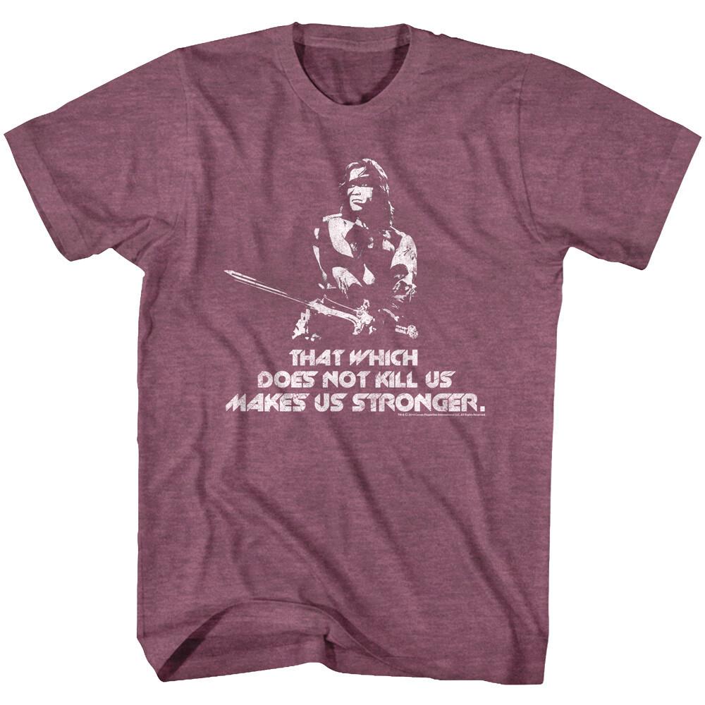 Conan the Barbarian Does Not Kill Makes Us Stronger Mens T Shirt Schwarzenegger XXXXL