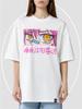 Oversized Anime Print T-shirt