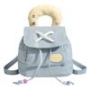 2025 Trendy Women's Denim Color Block Backpack - College Style Handbag & Shoulder Bag