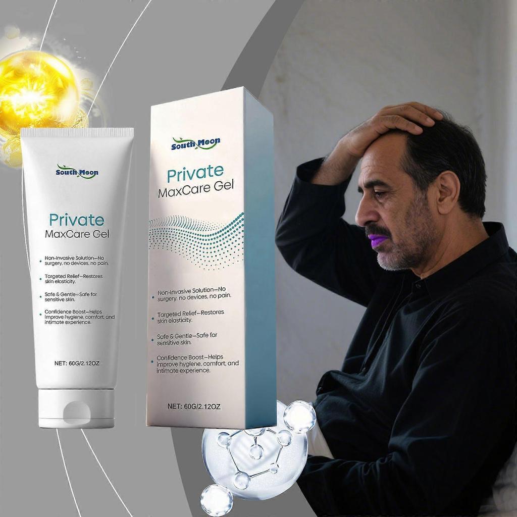 South Moon Men's Care Gel - Boosts Vitality, Nourishes The Body, Gentle And Comfortable For Skin, For External Use