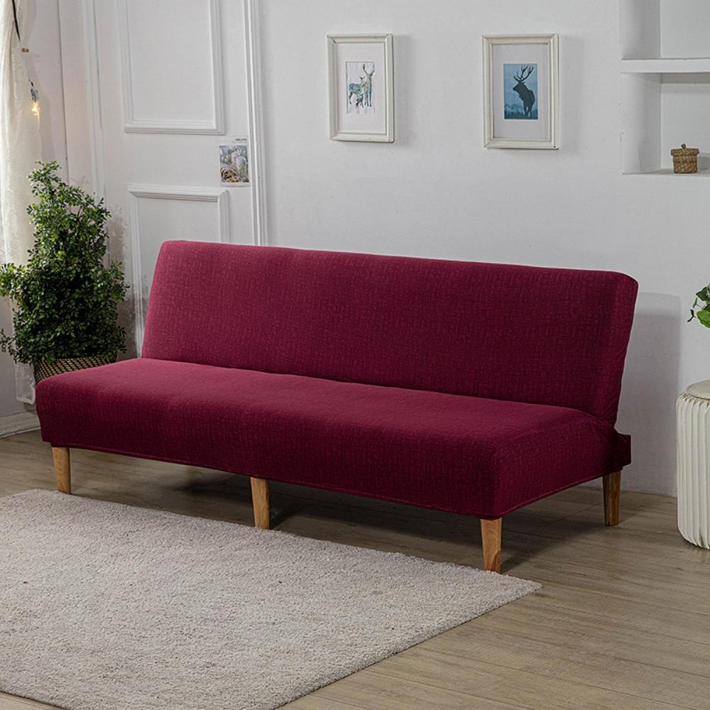 Milk Silk Elastic Sofa Cover Slipcover Furniture Protector Dustproof Stretchable No Armrest Full Coverage