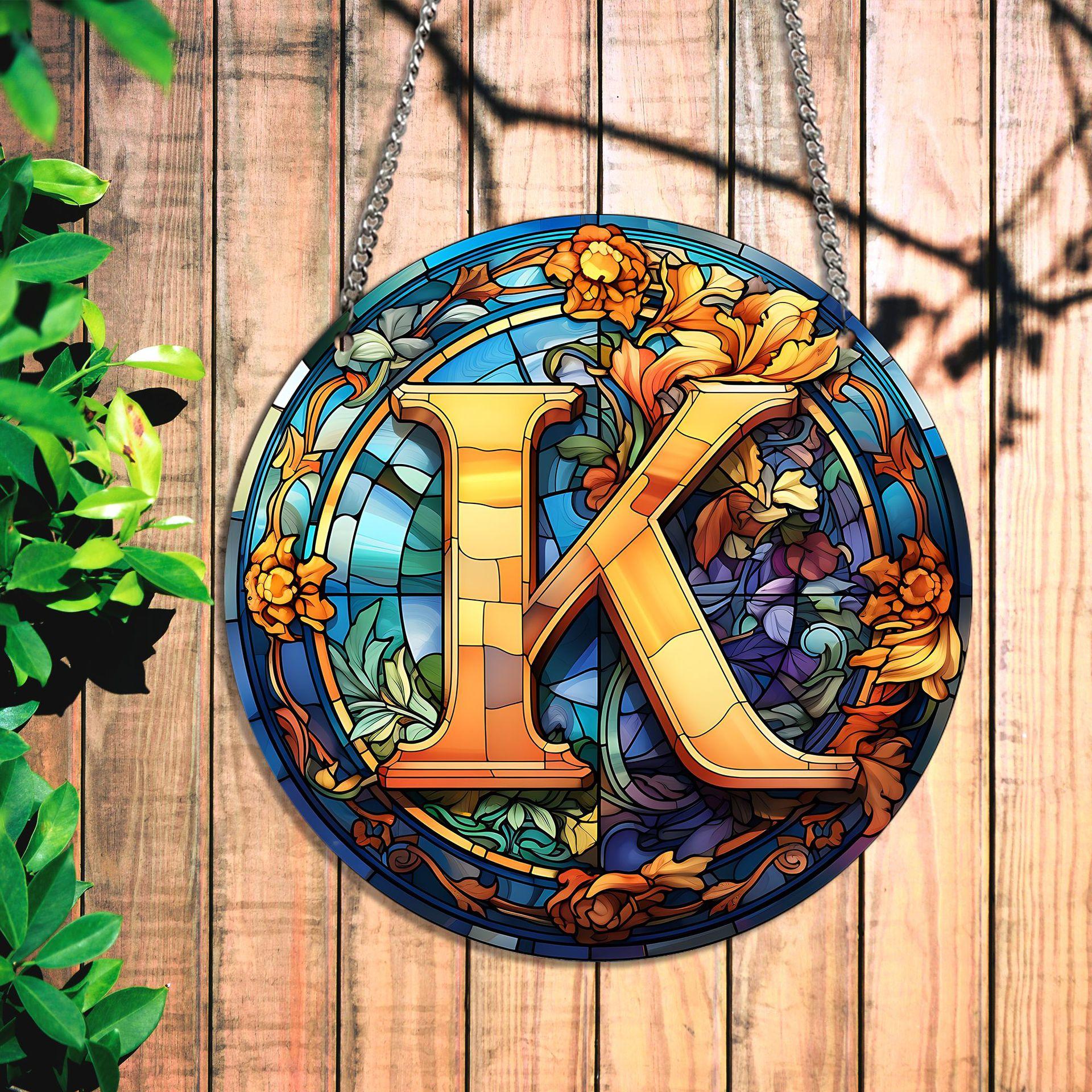 

26 букв акриловый цветной диск настенное украшение подвесная гирлянда подвесные праздничные украшения