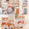 Adorable Plush Cat Doll Cute Fish Hugging Cat Stuffed Toy Pillow Gift For Kids