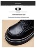 Women's Autumn/Winter Soft Leather Martin Boots, British Style, Mid Heel, Plus Cotton, Thick Sole, Versatile Ankle Boots