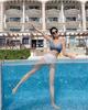 2023 Korean Twist Bikini: High Waist Color Block Two-Piece Swimwear for Women