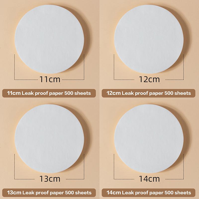 50/500Pcs Leakproof Paper Drink Cup Leakproof Round Coffee Cup Take Away Paper Cup Lid Coffee Spill Proof Gasket