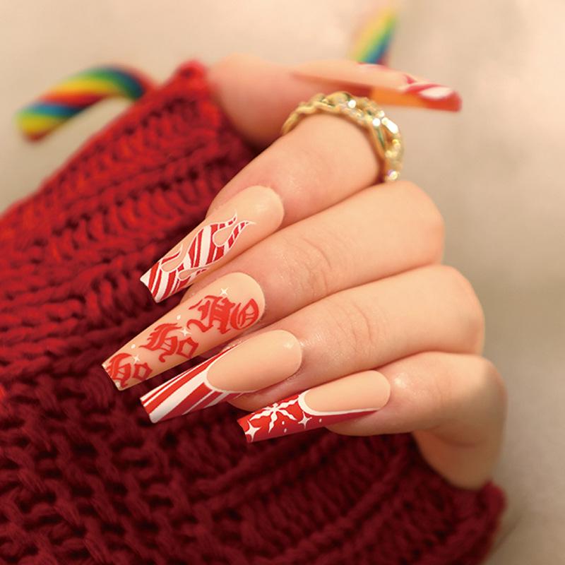 Christmas Manicure Collection: Press-On False Nails & Nail Stickers