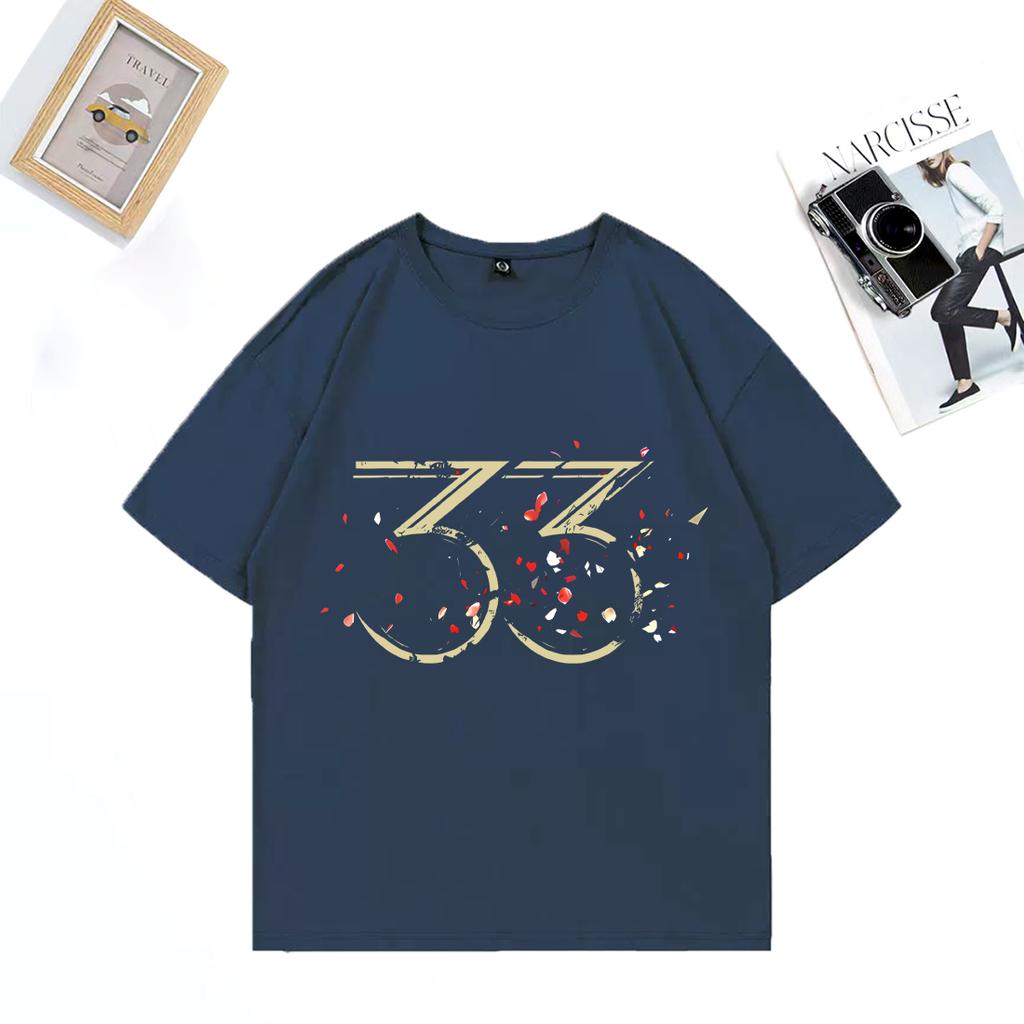 2025 Summer Expedition 33 Merch 100 Pure Cotton Printed Tshirt Fashion Couples Casual Unisex Short Sleeve Vintage Clothes Y2k