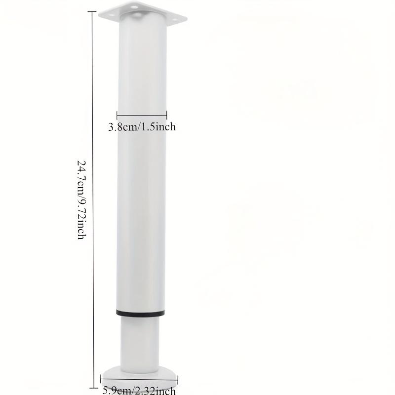 4pcs Adjustable Metal Furniture Legs with Height Customization - Ideal for Cabinets, Sofas & More