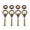 4pcsCelsiuspack   Simple Vintage Pull  s Cosmetic Case Jewelry Box Attachment Handle Brass