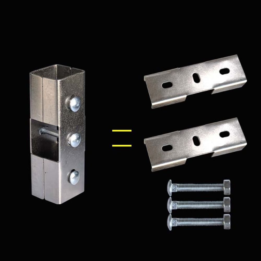 40*40mm Square Tube Connector Solderless Carbon Steel Pipe Fixed Joint Fixed Pipe Clamp Galvanizing Clip Fastener Storage Rack
