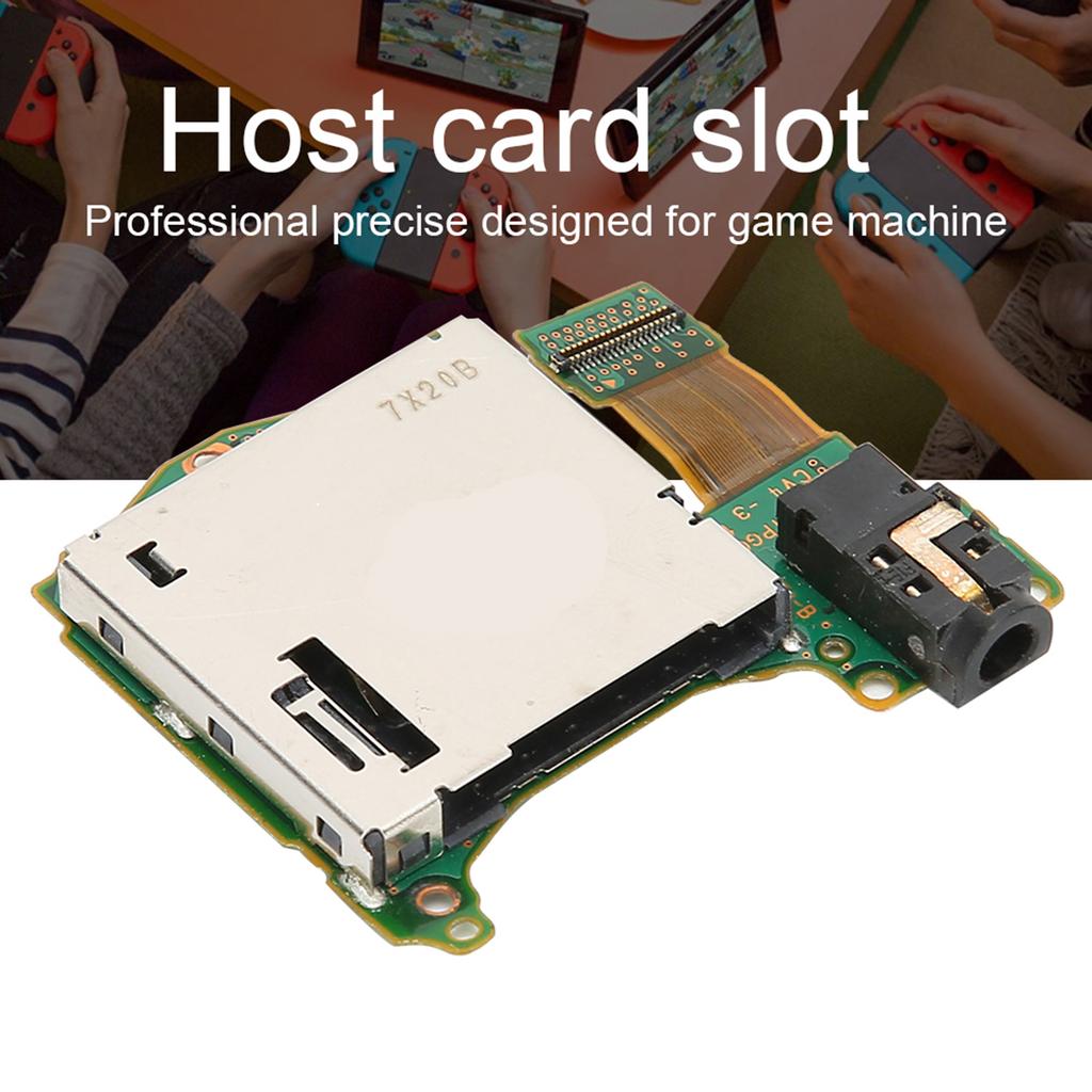 Game Reader Card Slot Cartridge Card Slot Host Reader Tray Earphone Hole Port Fit for Nintendo Switch