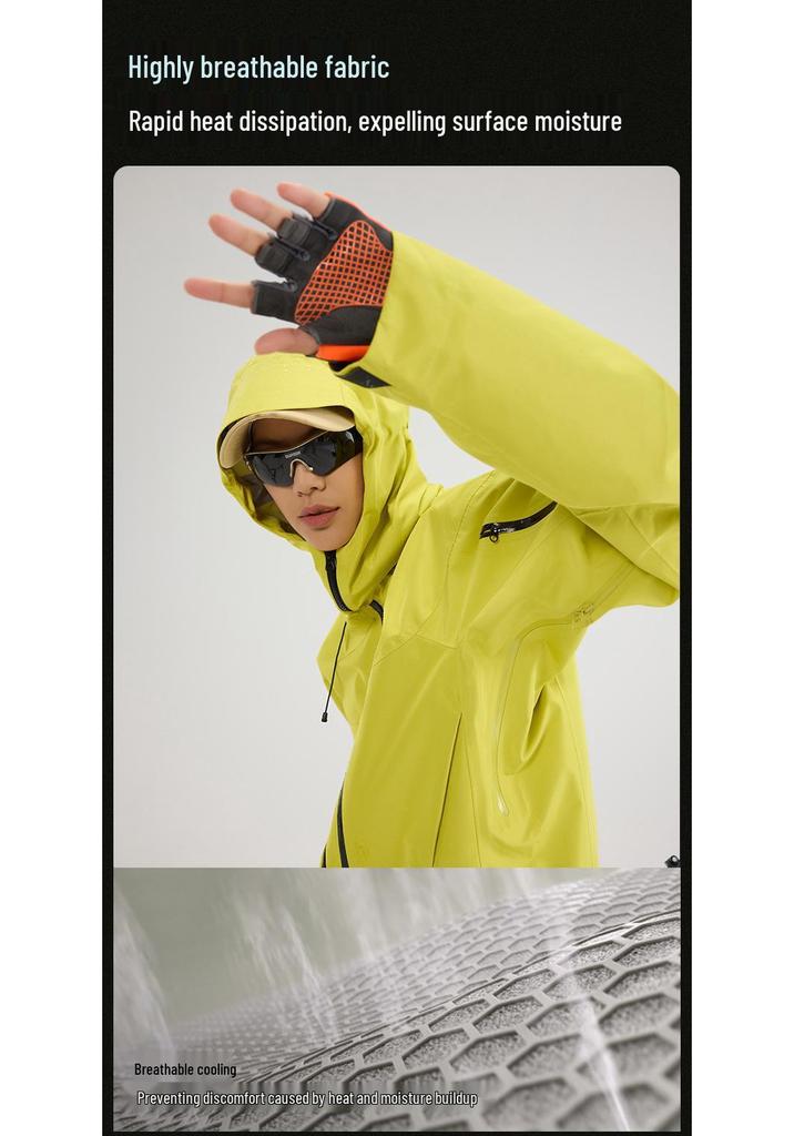 7th Gen Waterproof Windproof Breathable Unisex Mountaineering Jacket with Taped Seams for Outdoor Tibet Travel.