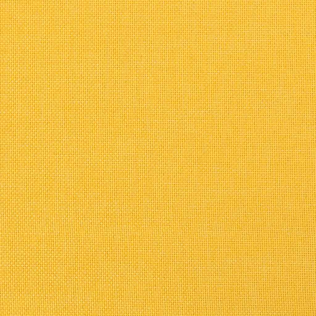 Recliner Chair with Ottoman Mustard Yellow Faux Leather & Fabric