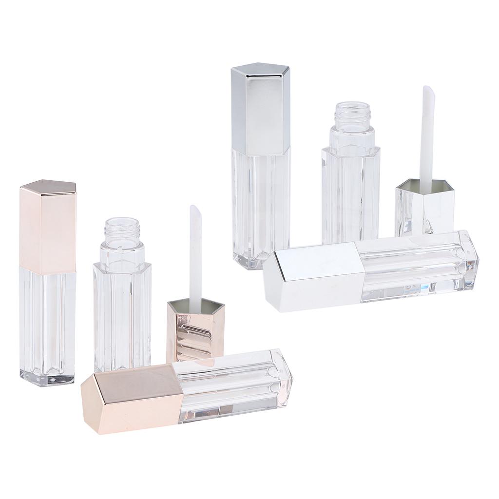 6pcs 5ml Plastic Refillable Cosmetic Tubes Bottle For DIY Balm Oil