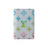 Pocket Organizer Rainbow Print Coated Canvas Wallet Men Wallet Light-Blue M13910