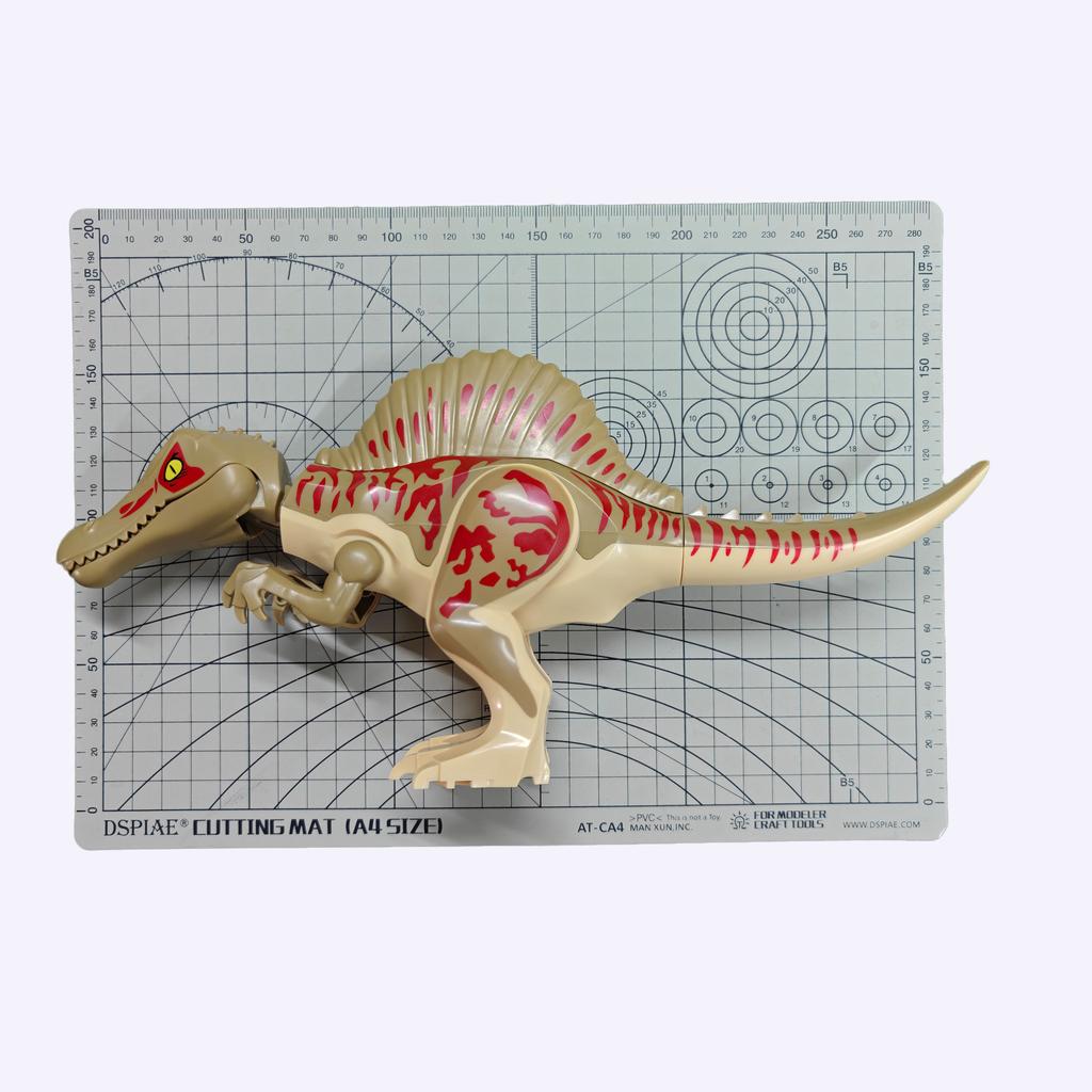 Chinesischer DIY Jurassic Dinosaurier Spinosaurus Quetzalcoatlus Luftmission Baustein Pädagogisches Spielzeug für Kinder Geschenke