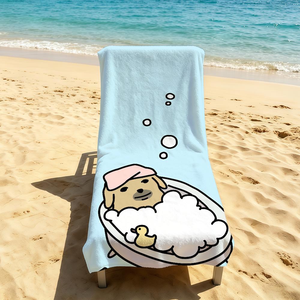Nudaeng Hund Lustiges Meme Handtuch Für Outdoor Camping Strandhandtuch Super Saugfähig Schnell Trocknend Sommerhandtuch
