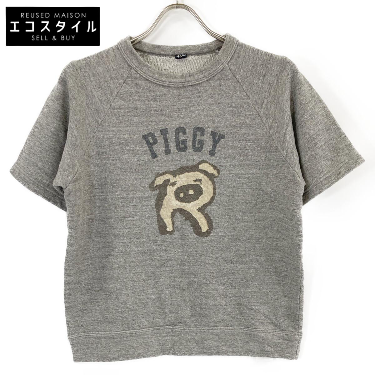 

45R 70370112 Grey Garment Fleece Piggy R Print Laclan Sweat Top tops 3 grayUsed