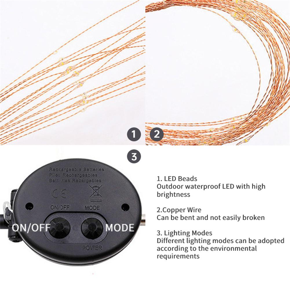 Solar Firework Light 90/120/150 LED Lights Outdoor Firework Solar Garden Decorative Lights Waterproof