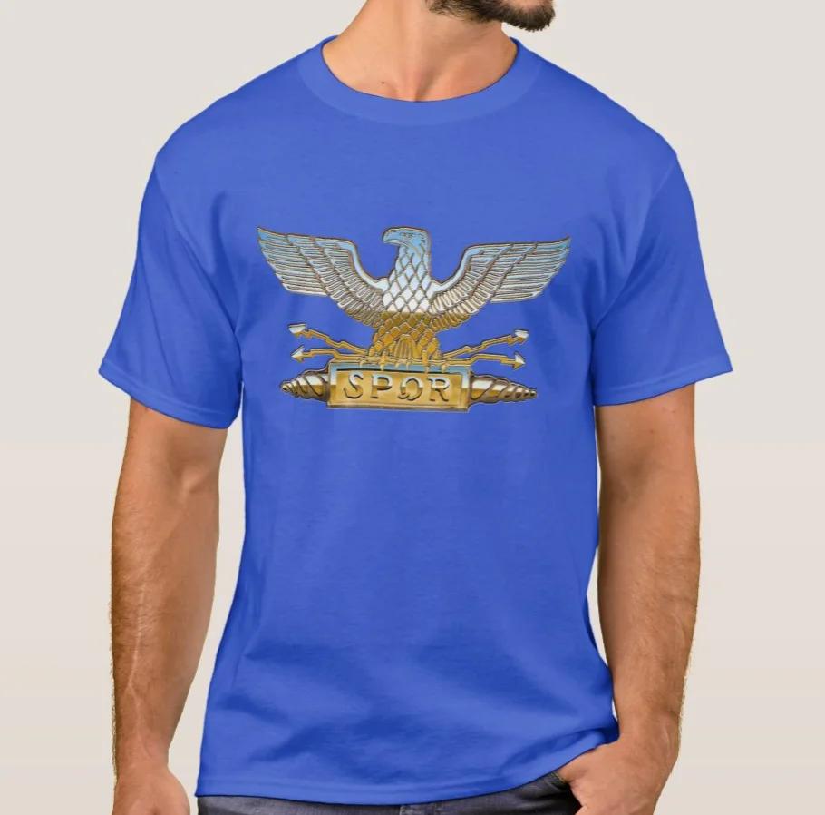 Emblem of The Roman Republic Roman Legion Eagle TShirt Summer Cotton ONeck Short Sleeve Mens T Shirt New S3XL