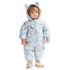 JOYNCLEON Winter Fleece-Lined Hooded Baby Romper
