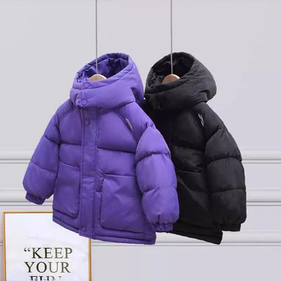 Winter Children Cotton Jacket Clothes Baby Boys Girls Cotton Padded Parka Coats Toddler Kids Fleece Hooded Warm Coats