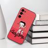 B-Betty Cute B-Boop Soft Black Phone Case for Samsung S25/S24/S21/S22/S23/S30/Ultra/S20/Plus/Fe/Lite