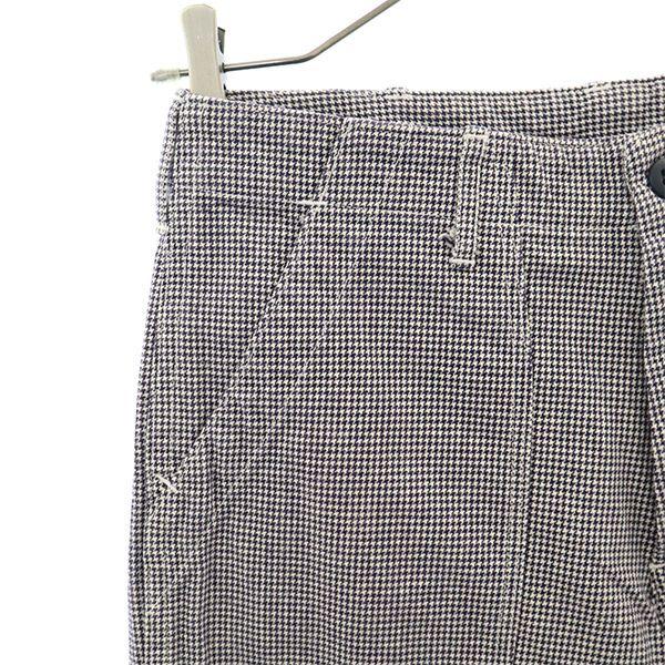 Danton Check Baker Pants 34 Navy X White Cinch Bag VETEMENTS DE TRAVAIL Women Used
