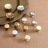 Modern Single-Hole Zinc Alloy Round  Pulls Cupboard Wardrobe TV Cabinet Entryway Cabinet Nightstand Handle Furniture Hardware