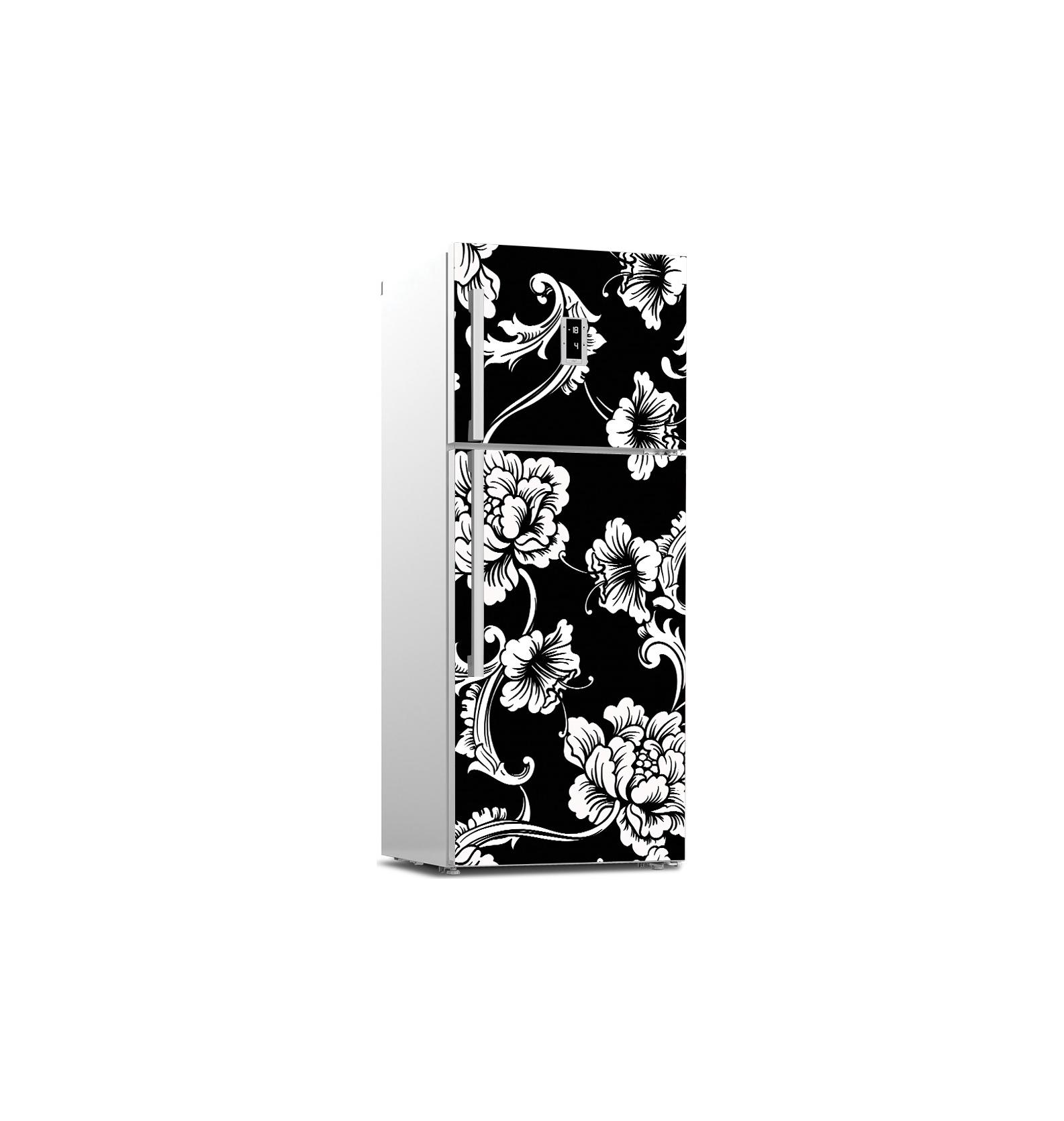 

55 стилей, разноцветные наклейки на холодильник с цветами, крышка холодильника, дверная виниловая самоклеящаяся наклейка для декора кухонной мебели, наклейка для морозильной камеры, сделай сам 60x150cm