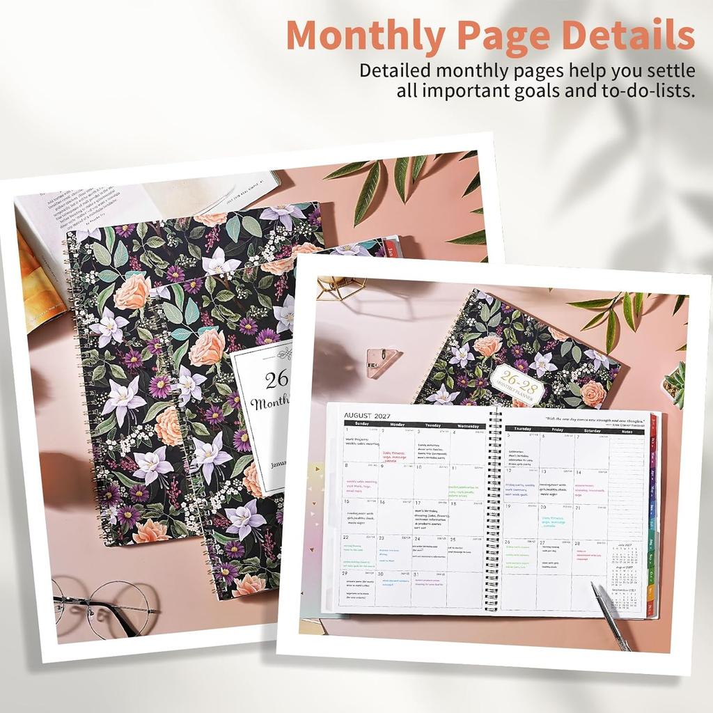 2026-2028 Monthly Planner/Calendar - 3 Year Monthly Planner 2026-2028, January 2026 - December 2028, 9" x 11", 3 Year Calendar 2026-2027-2028 with