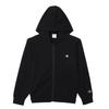 Champion Long COTTON One Point Logo Zip Hooded Size 150 Kids' Hoodie, Sleeve, 100% Cotton, USA, Embroidered, Shirt, Basic, CK-Z101, Black,