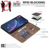 S25 S26 Ultra Leather Case For Samsung Galaxy S26 S25 Edge S24 S23 S22 S21 Ultra Plus FE RFID Blocking Flip Wallet Cover Cases