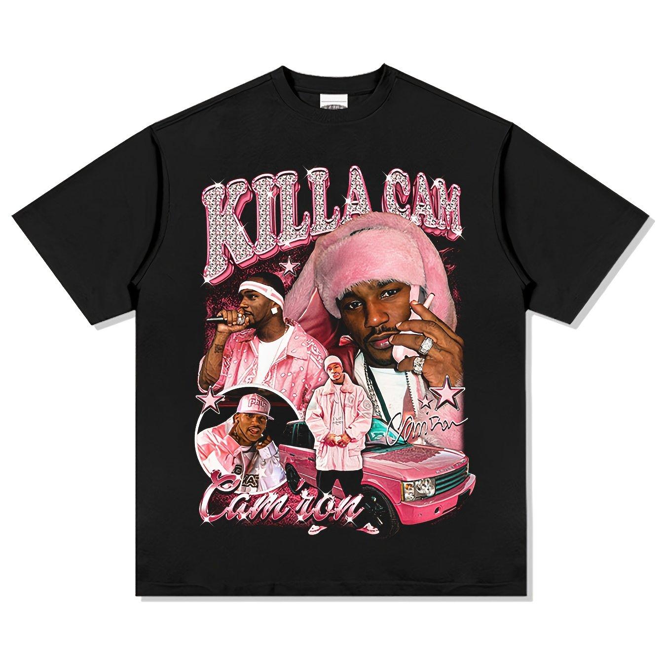 

Killa Cam Comfortable Cotton Men s Crew Neck Short Sleeve T-Shirt Men s T-Shirt Summer New Vintage Fashion Top 4XL