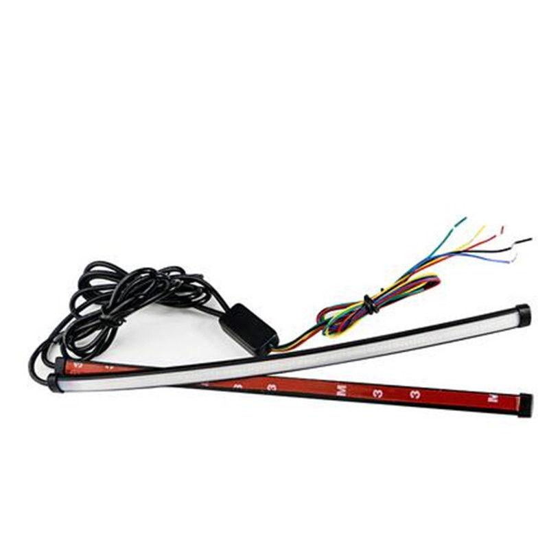 

Автомобильная гибкая светодиодная лента Switchback Knight Rider для последовательного мигания фар DRL, янтарно-желтый указатель поворота