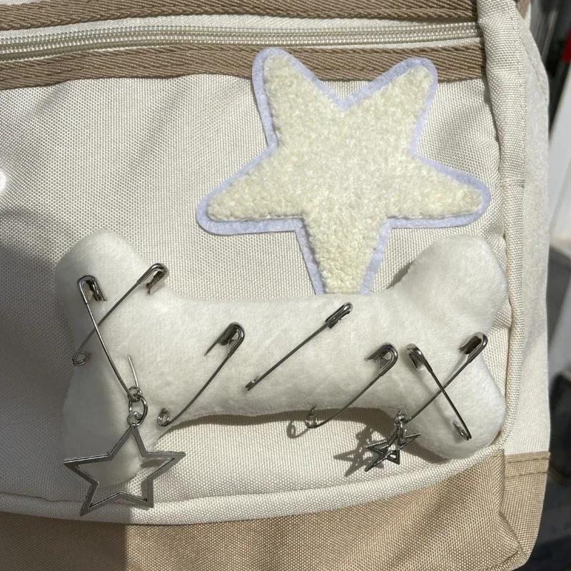 Korejský Kawaii Knižní taška Roztomilý Hvězda Školní Dívka Batoh Studentské tašky Školní taška Dívky Cestovní Dámské Dospívající Batohy pro Ženy