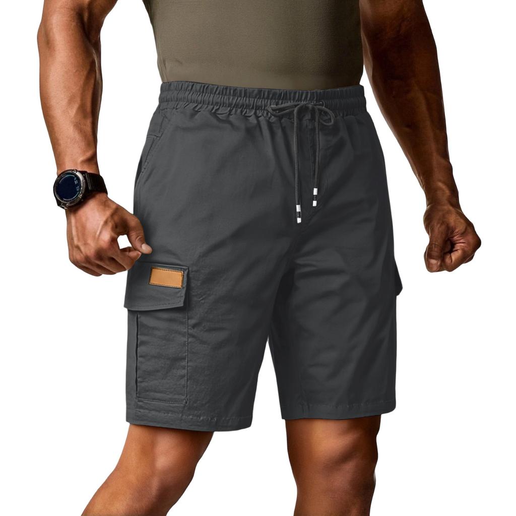 Men's -color Casual Five-inch Length Work Pants - Men's Loose Multi-pocket Outdoor Sports Quick-drying Breathable Shorts