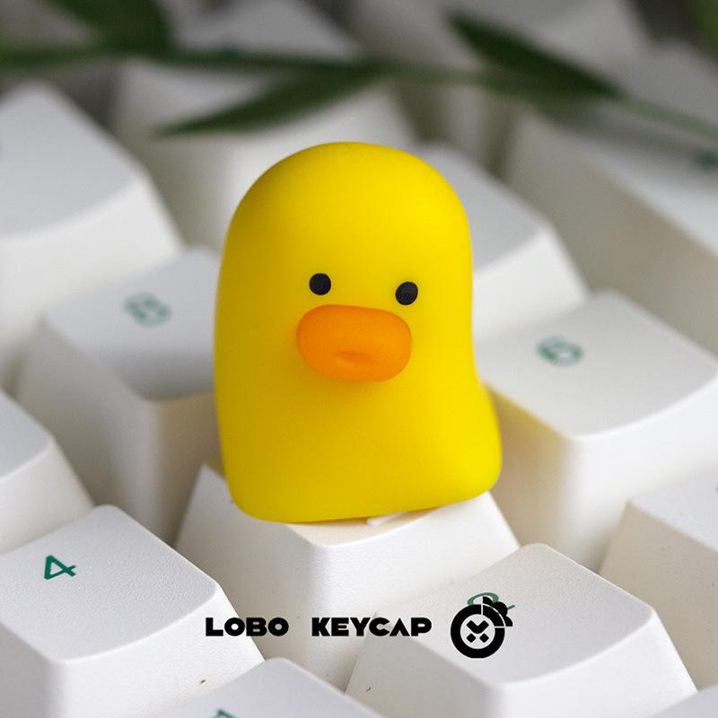 Four-Color Duck Series: Cute Stress-Relief Keycaps