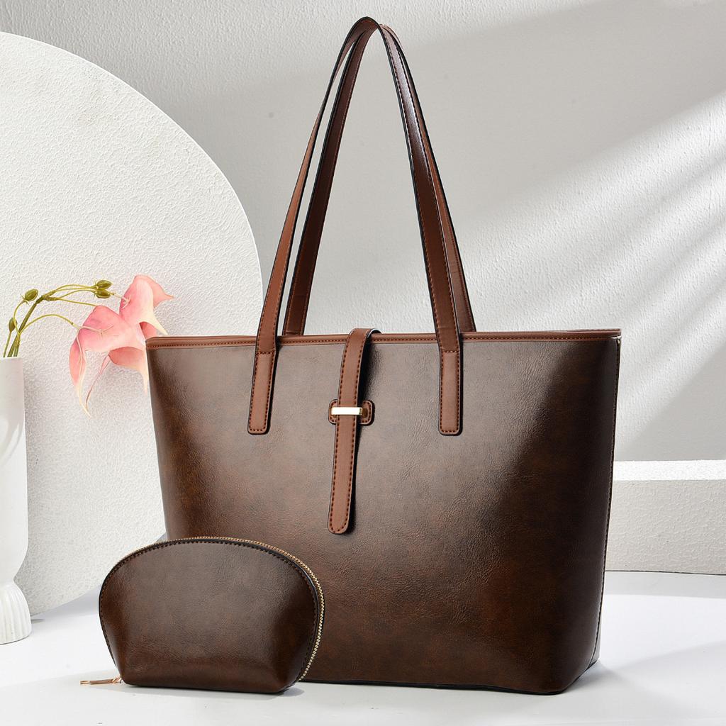 Women's bag new solid color mother and child bag texture