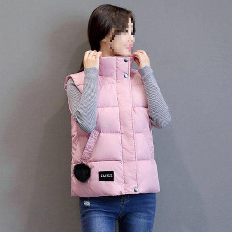 Ärmellose Daunen-Baumwollweste für Damen - 2024 Modetrend für Herbst und Winter