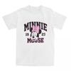 Streetwear T-Shirt Minnie Mickey Mouse Cotton T-Shirts Novelty Tshirt for Adult Child Summer Y2K Fun Pattern Short Sleeve Tops